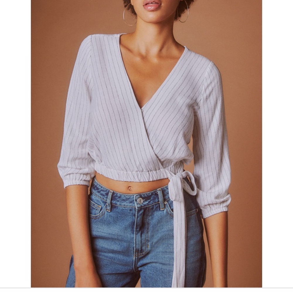 Long Sleeve Wrap Top